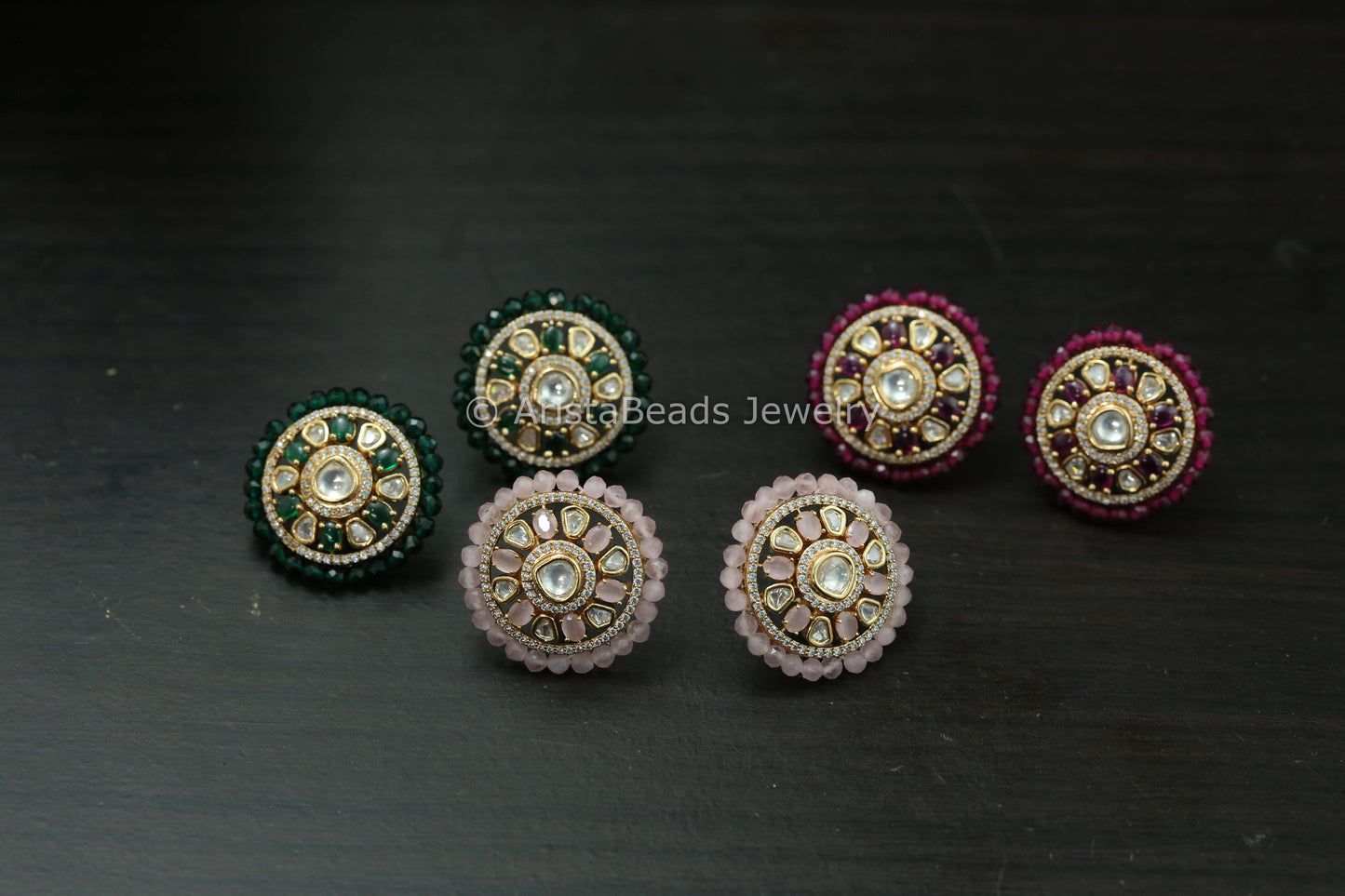 Uncut Kundan Studs