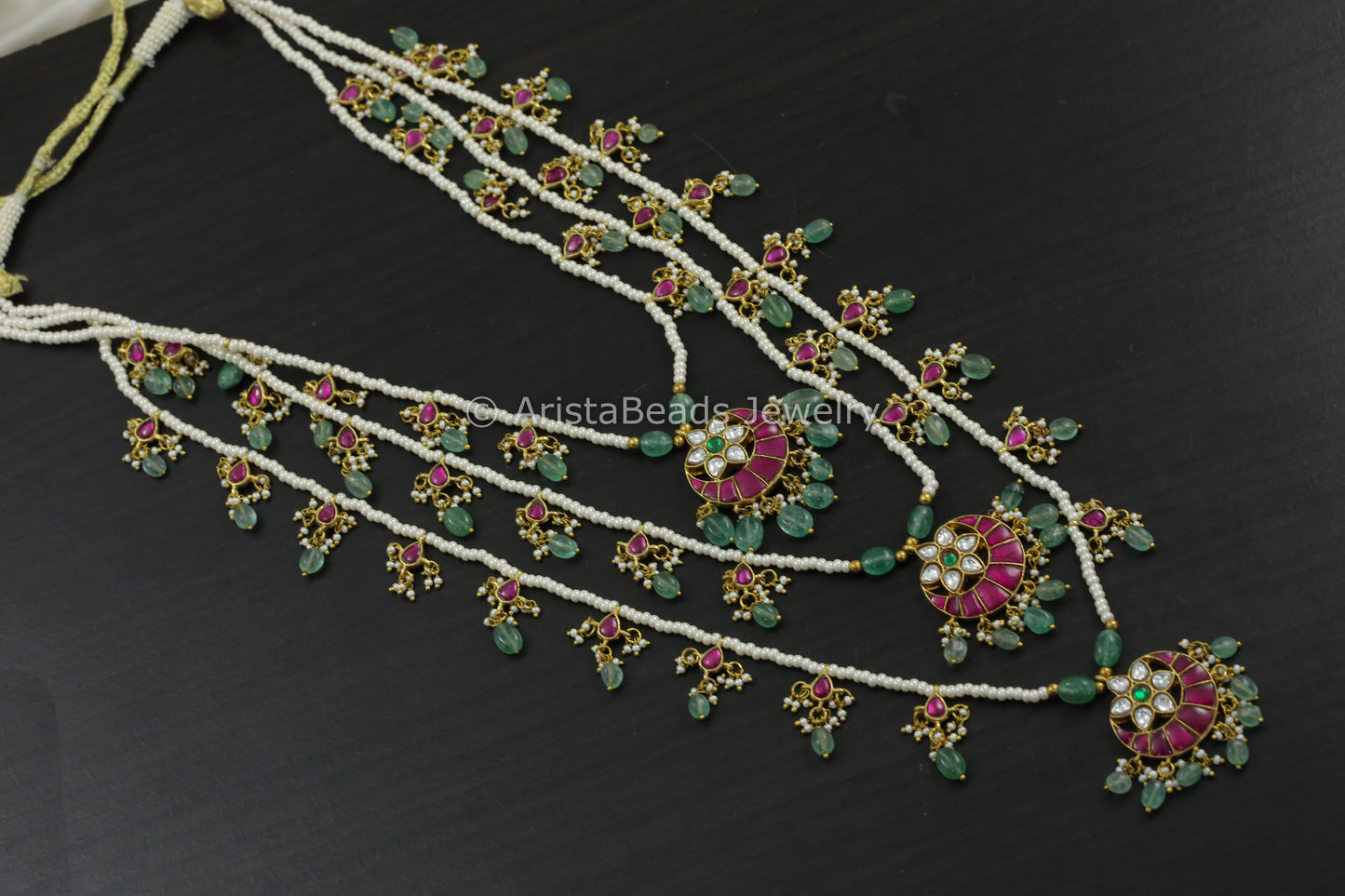Teen Lada Jadau Kundan Necklace