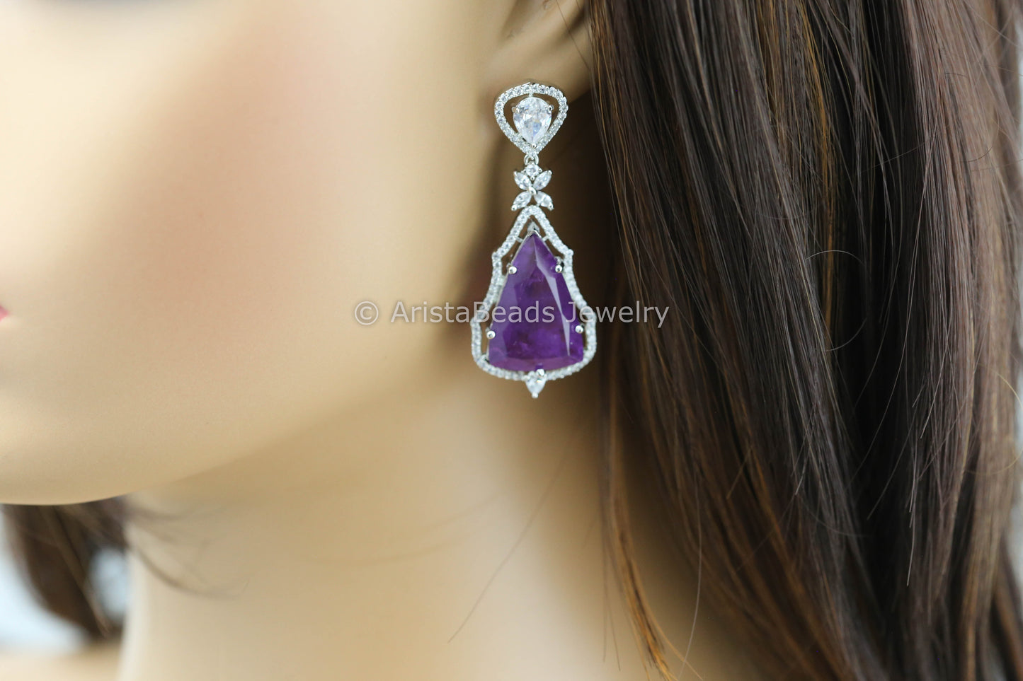 Doublet & CZ Earrings