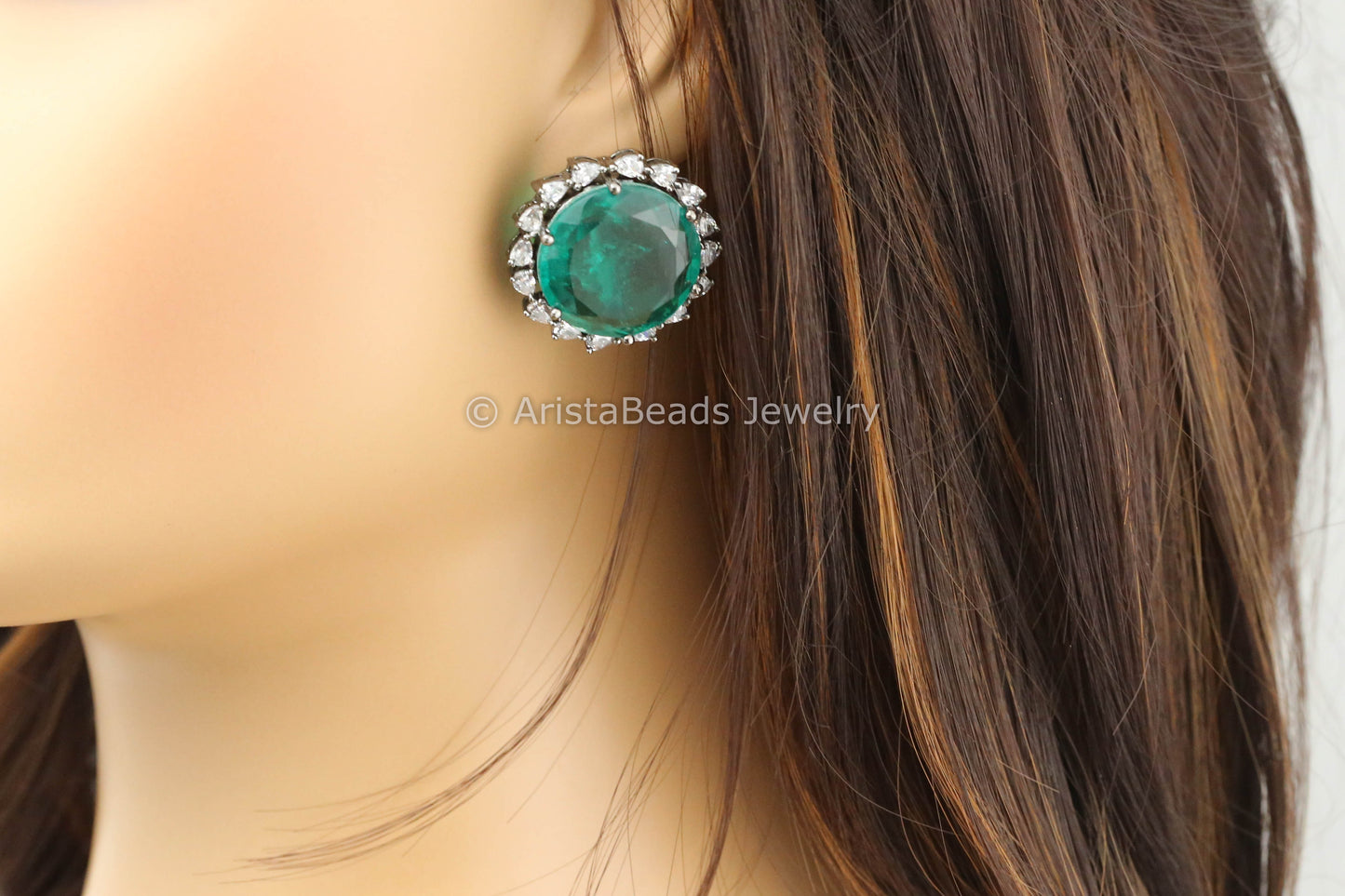 Victorian CZ & Doublet Studs