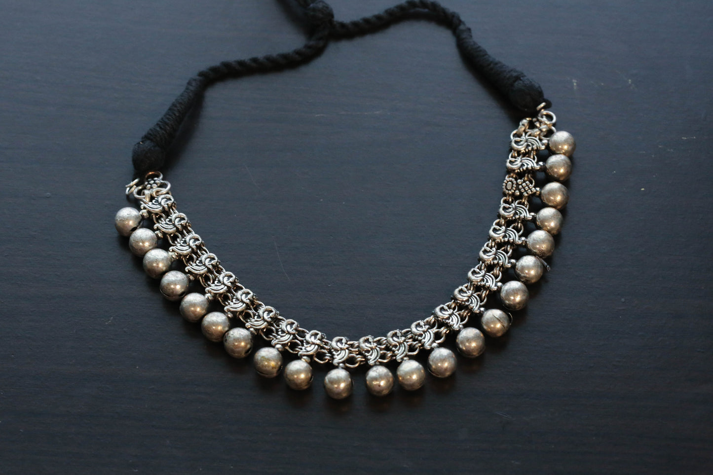 German Silver Beads Necklace