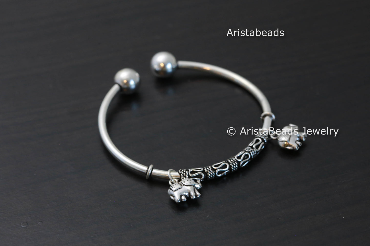 925 Sterling Rawa Work Adjustable Bracelet