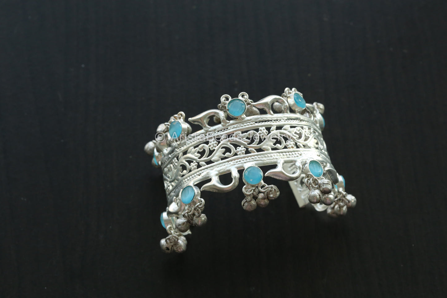 Silver Look Cuff -Glacial Blue