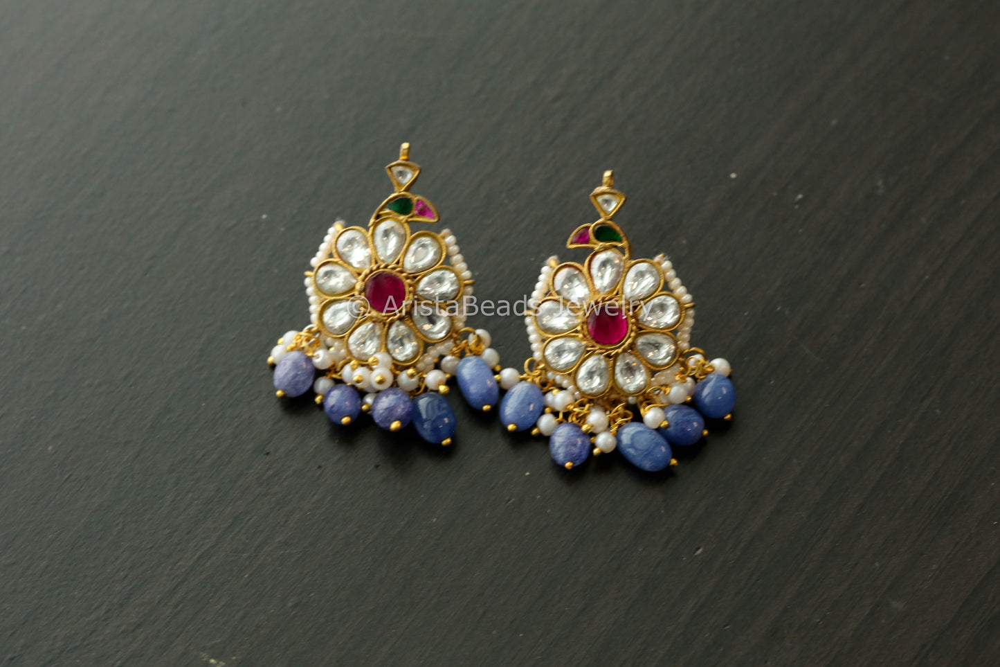 Peacock Jadau Kundan Earrings
