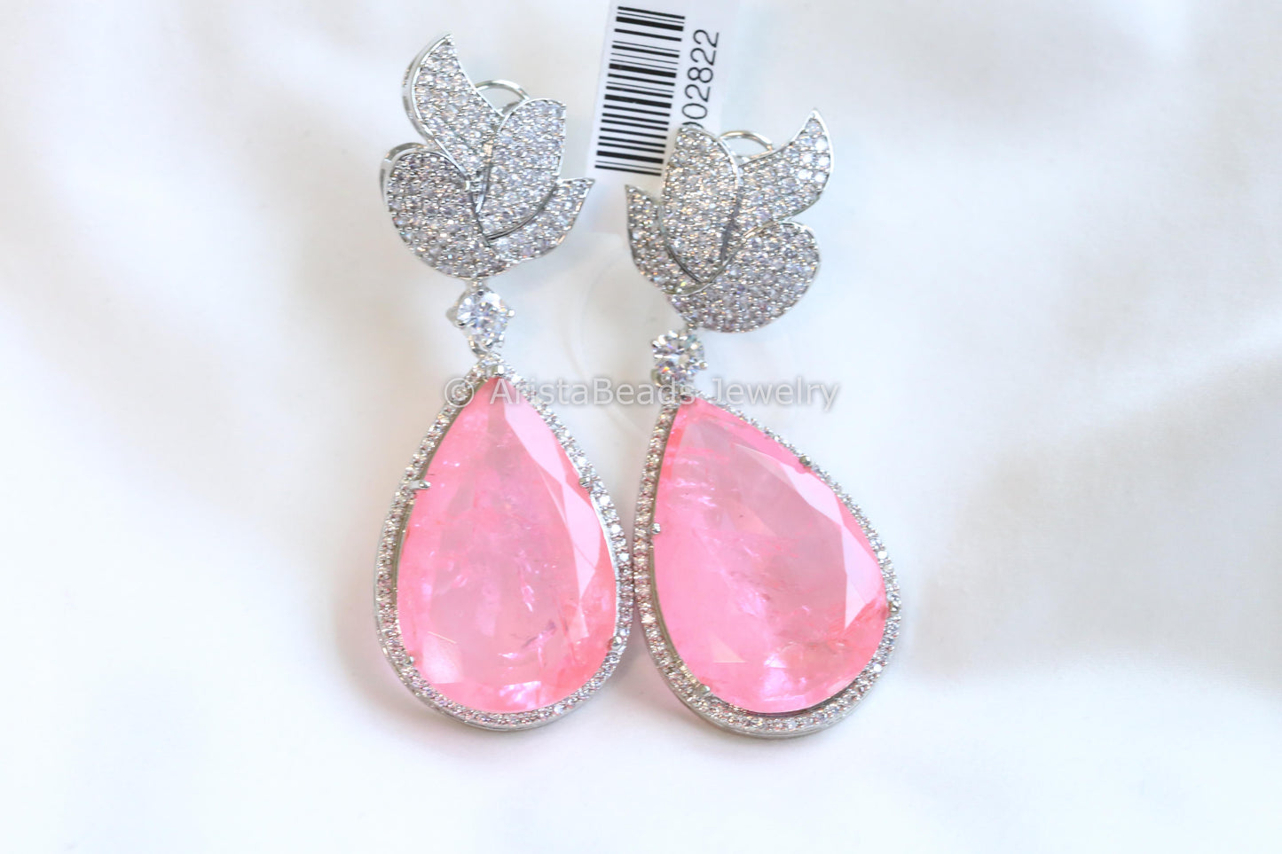 Extra Large Pink Doublet Earrings