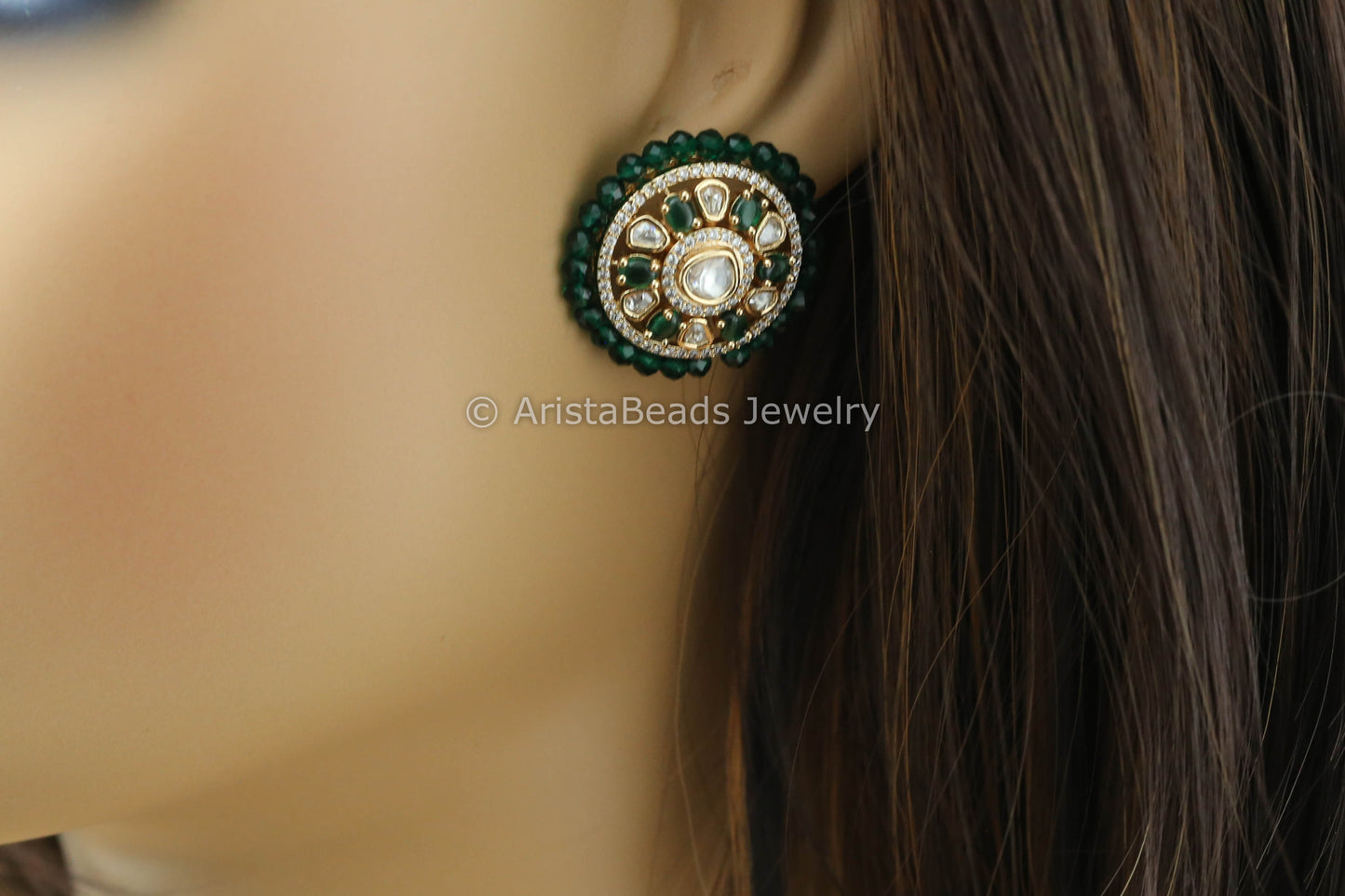 Uncut Kundan Studs