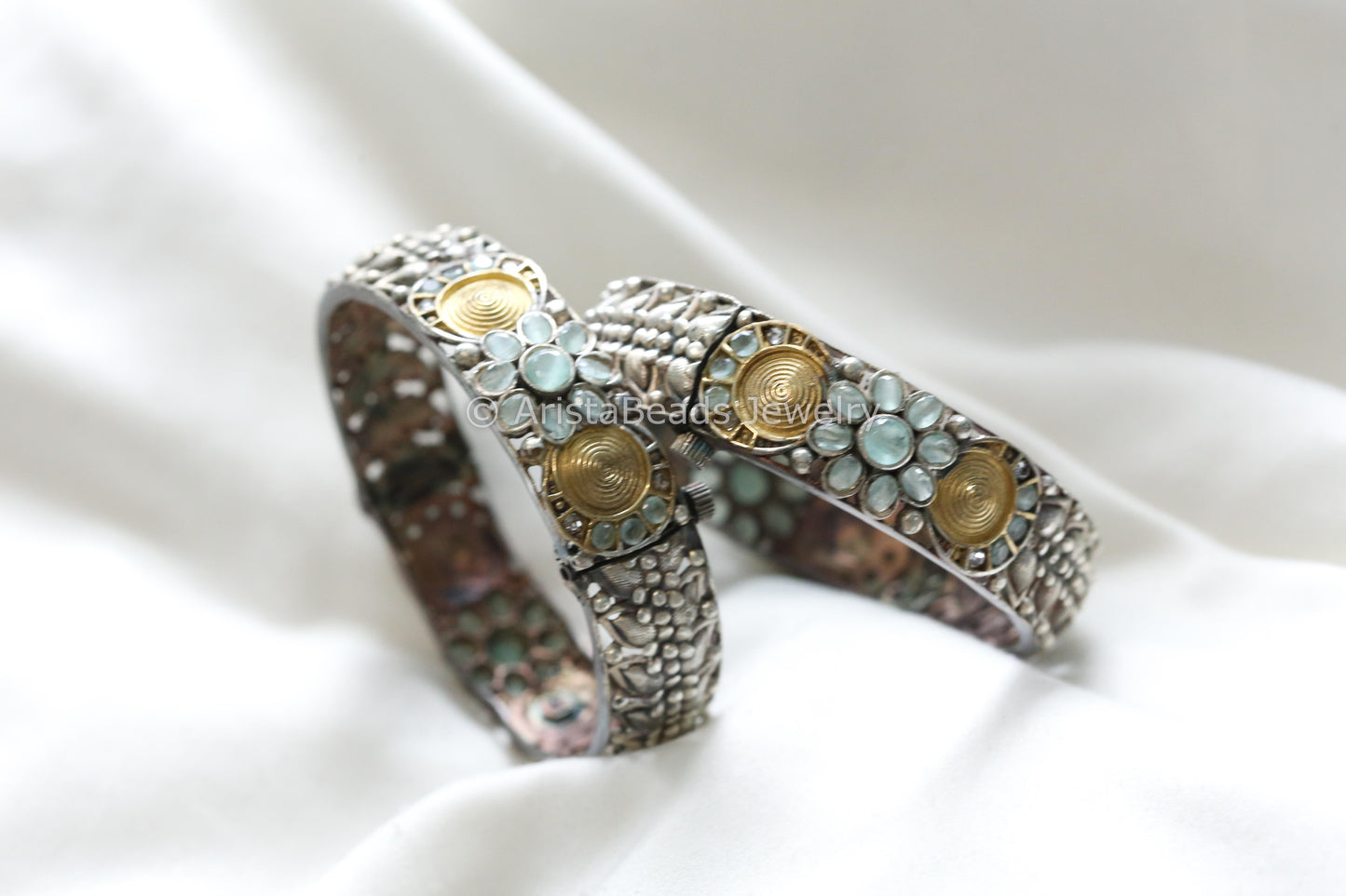 Silver Replica Bangle (Openable) - Mint