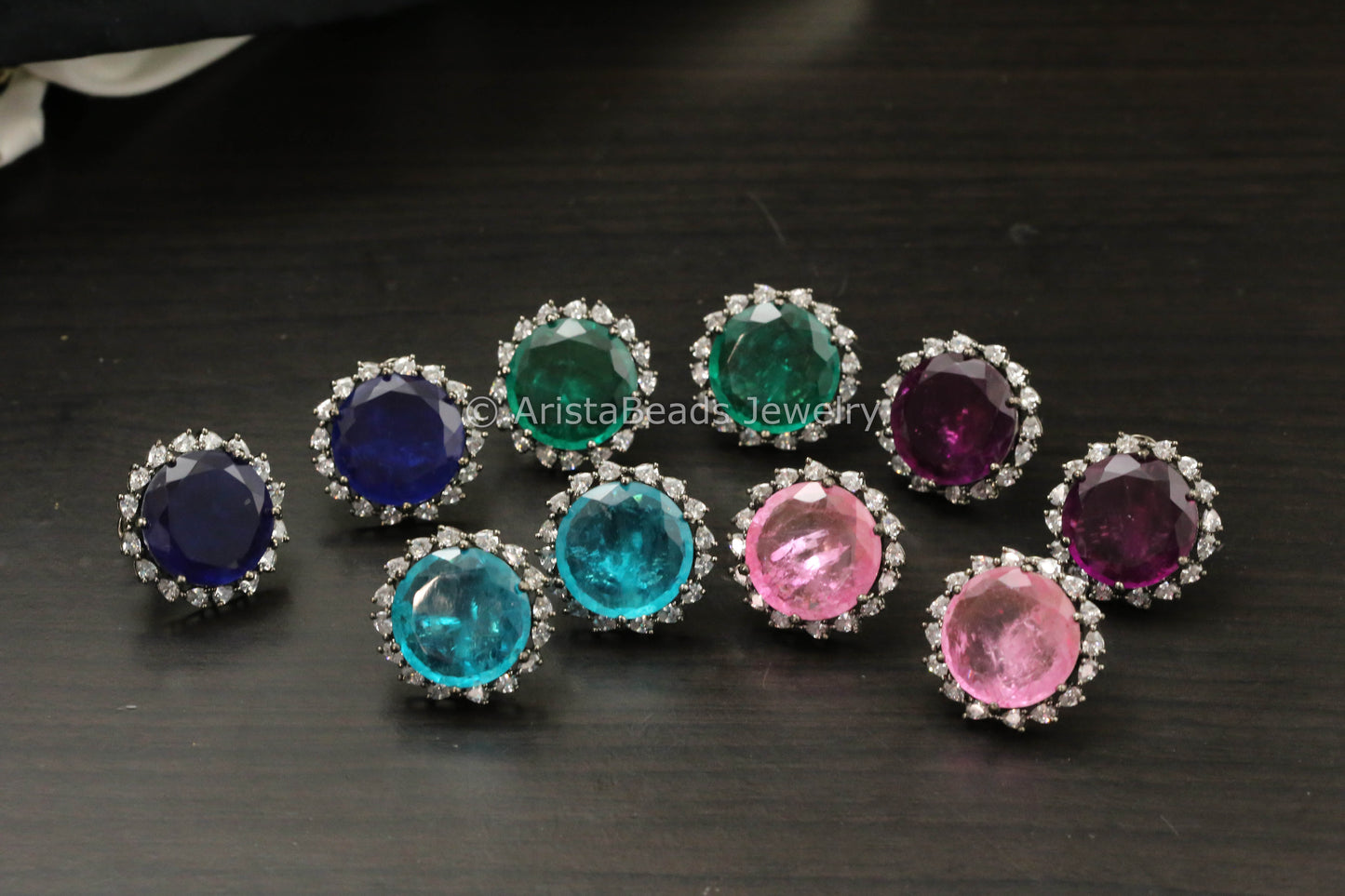 Victorian CZ & Doublet Studs