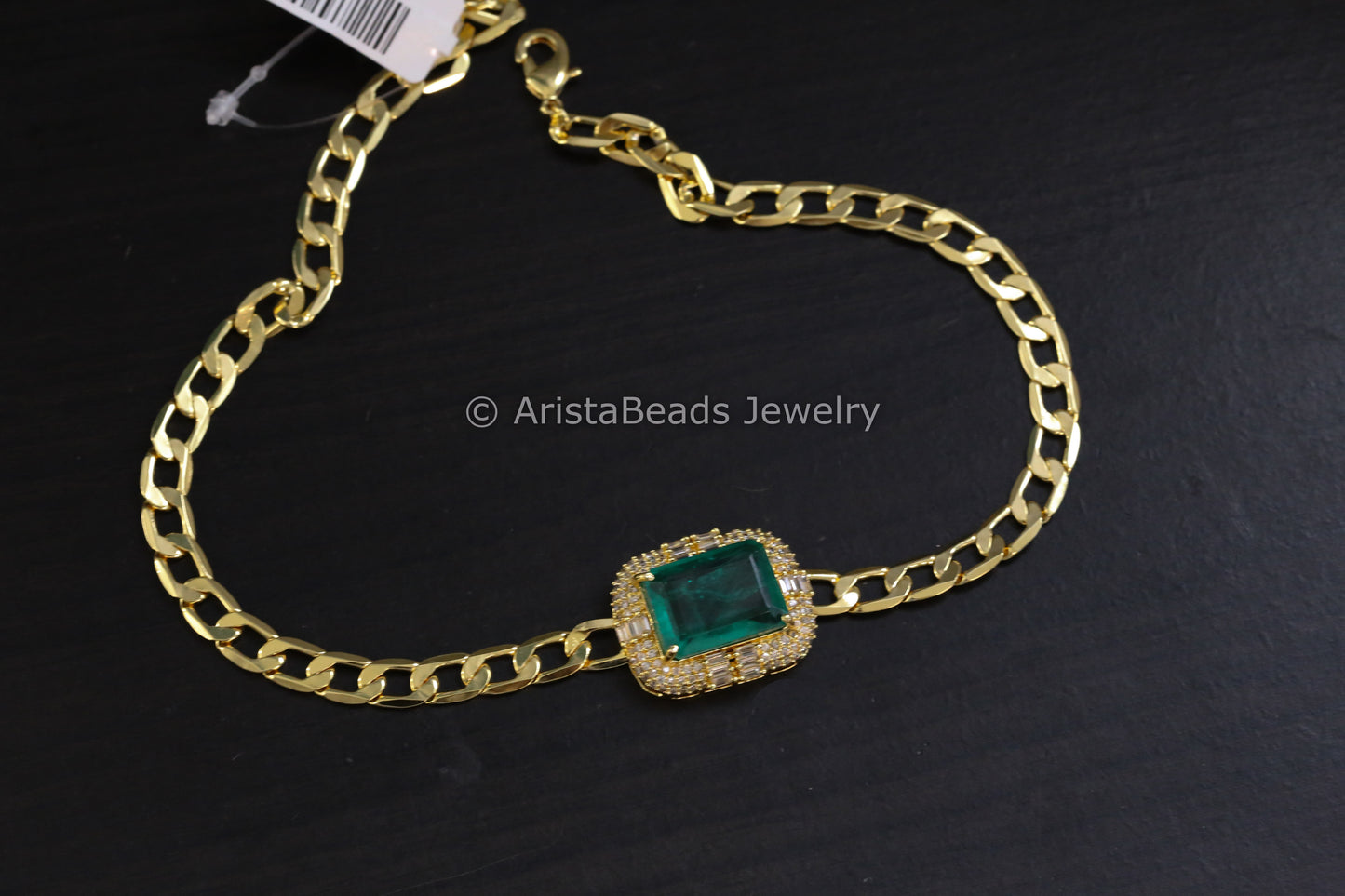 Contemporary Doublet CZ Chain Necklace
