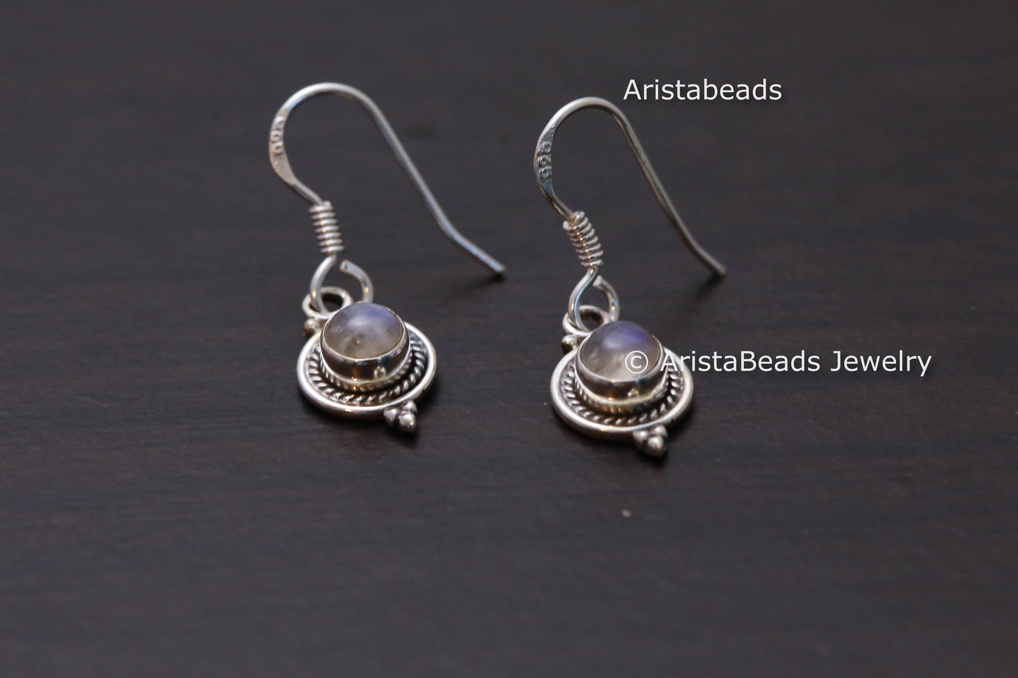 Rawa Work 925 Rainbow Moonstone Drops