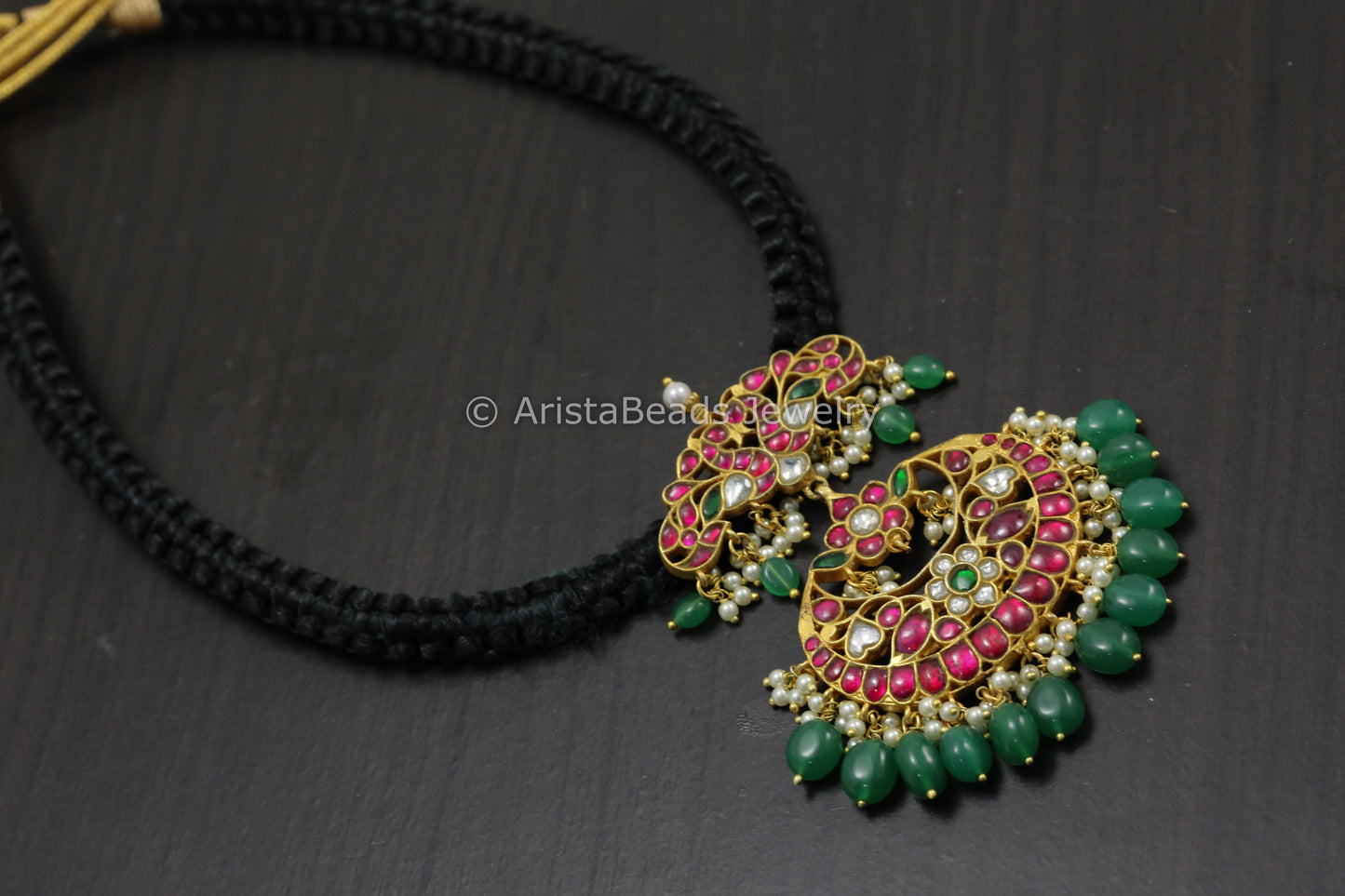 Removable Multicolor Jadau Kundan Necklace