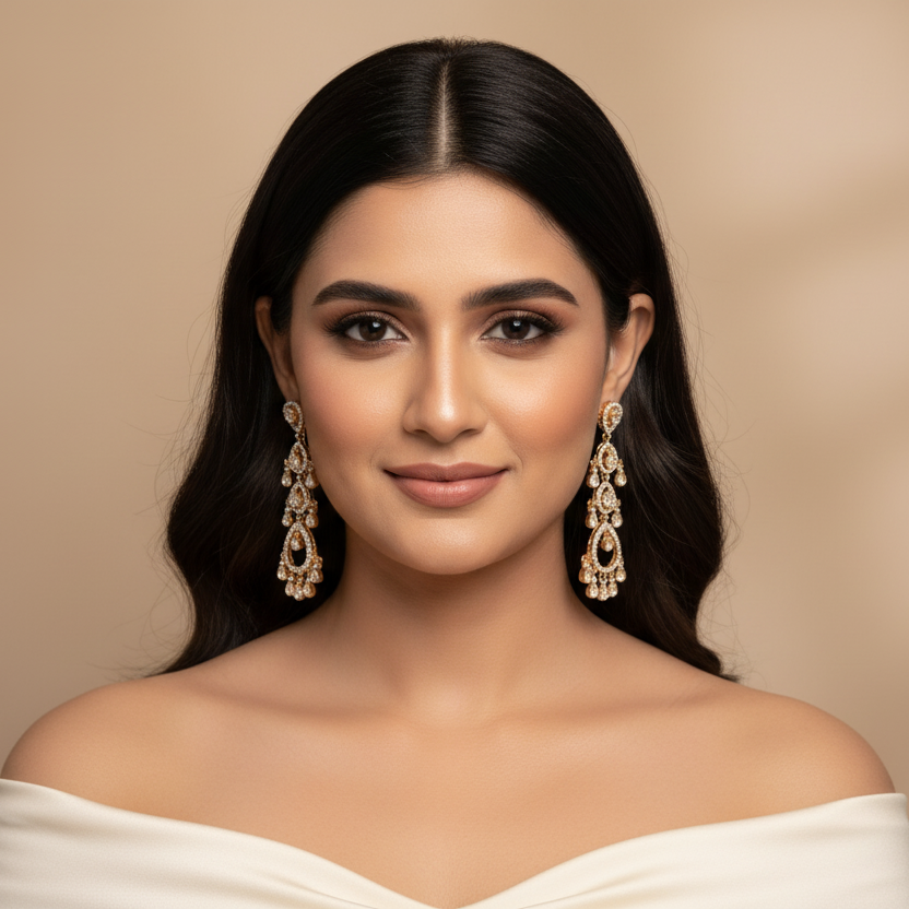 Aarzo Real Moissanite Earrings