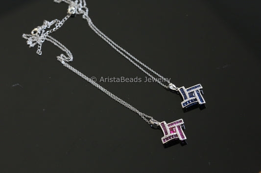 Dainty Non Tarnish Invisible Setting Necklace - Style 5