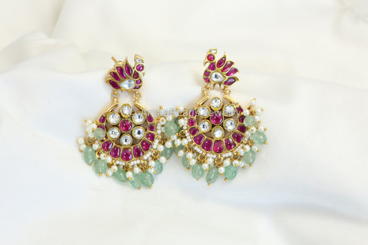 Mayura Jadau Kundan Chandbaali