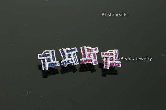 Dainty Cute Invisible CZ Studs- Style 7