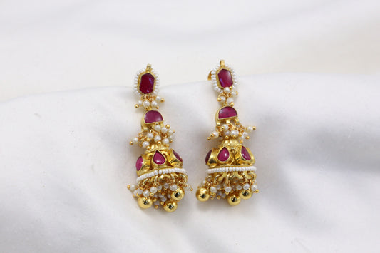 Ruby Pachi  Kundan Jhumka
