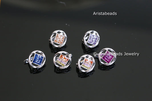 Dainty Cute Invisible CZ Hoops - Style 6