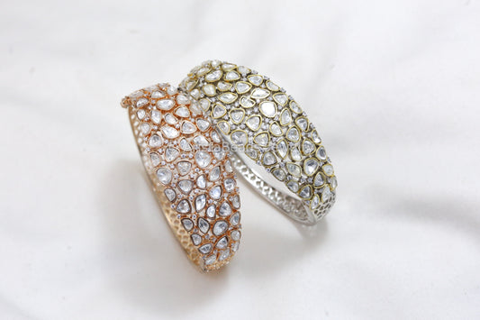 Premium Uncut Polki Kundan Bracelet Bangle