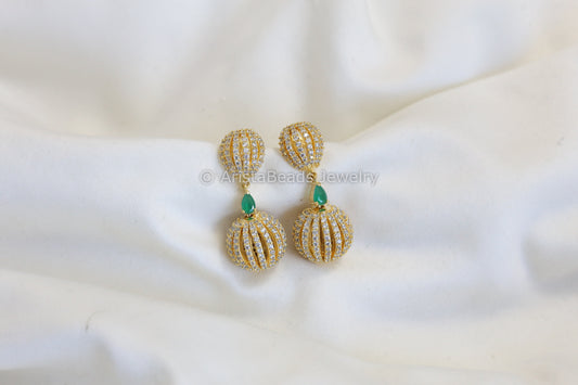 CZ Ball Earrings