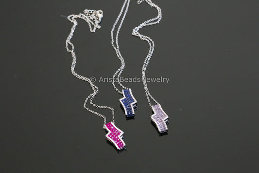 Dainty Non Tarnish Invisible Setting Necklace - Style 4