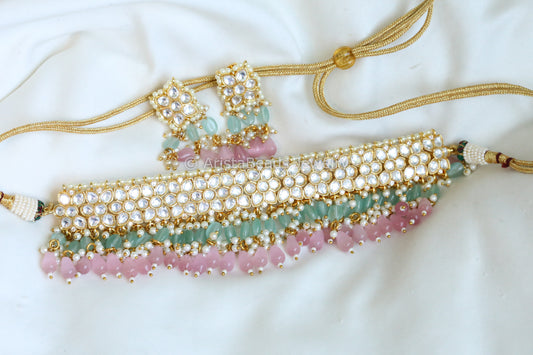 Kundan Polki Necklace Set