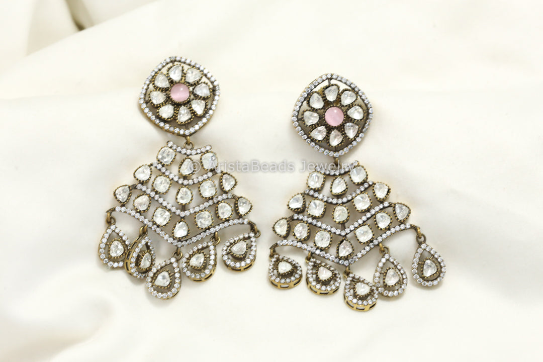 Moissanite Victorian Earrings