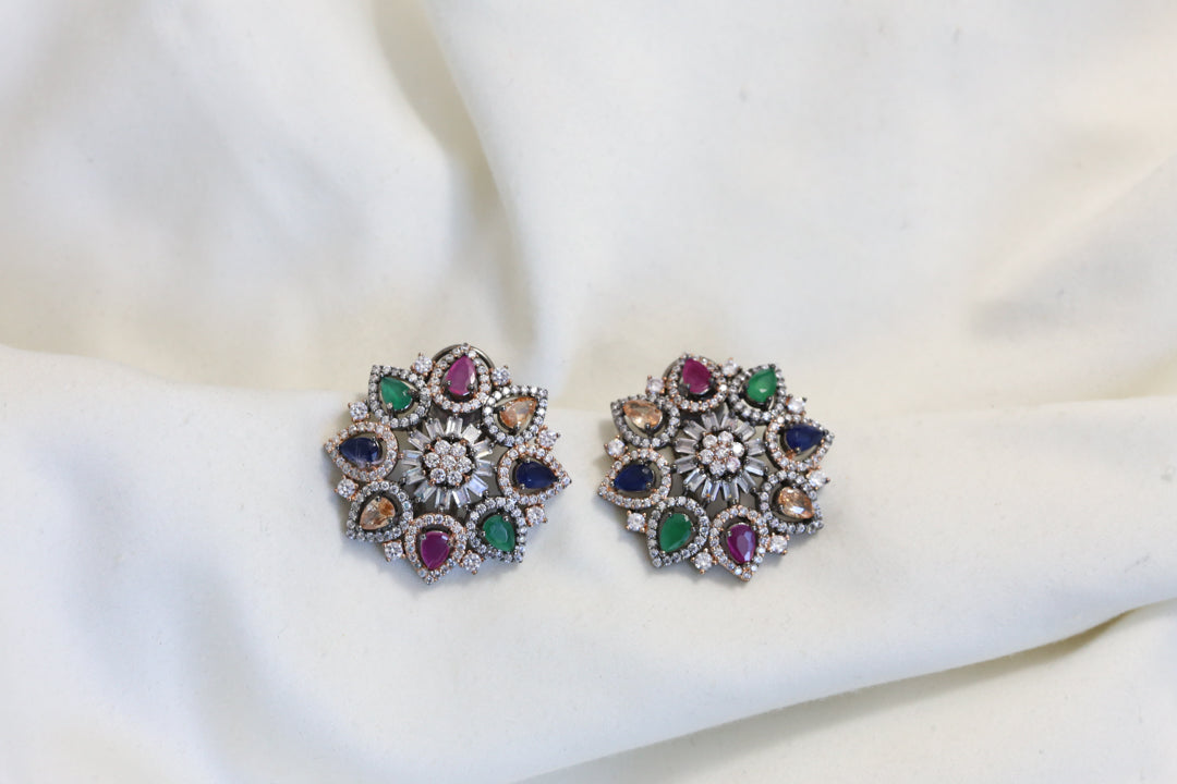 Multi Color CZ Studs