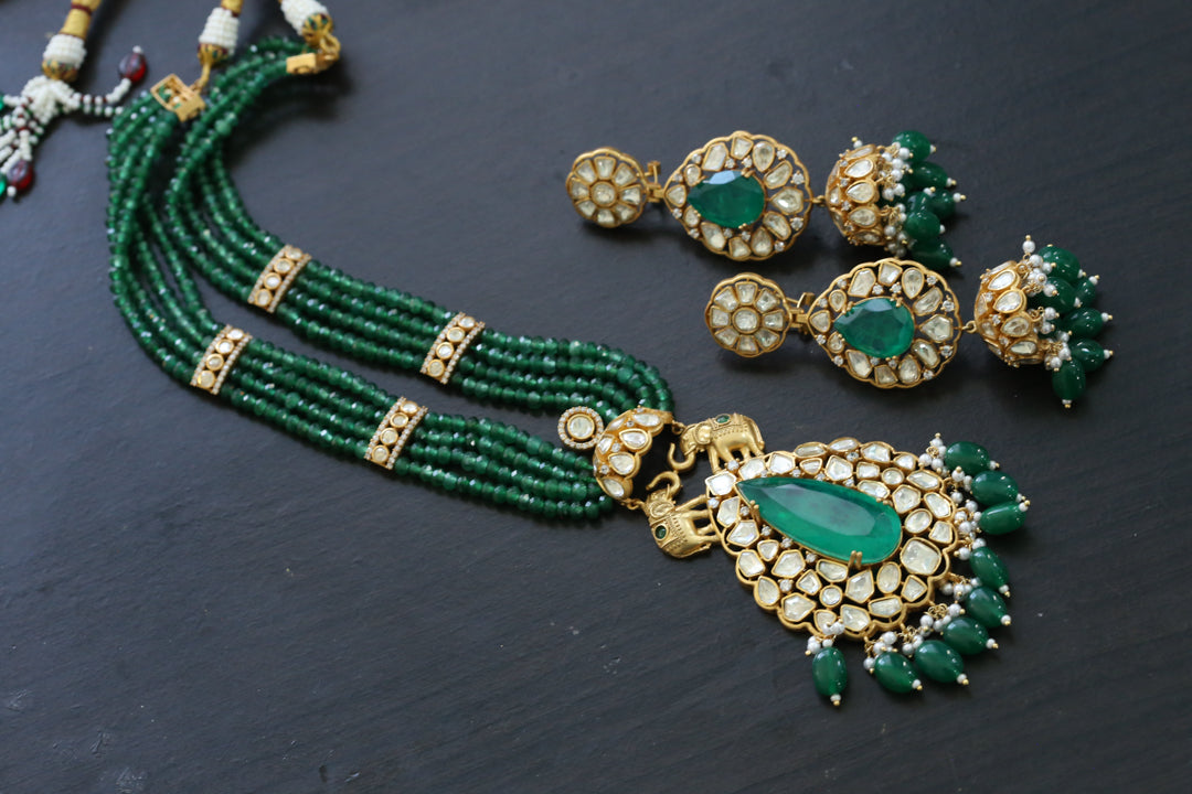 Premium Real Moissanite Necklace Set  - Style 1