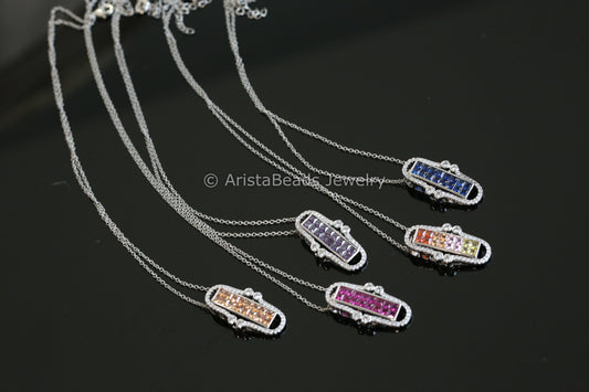 Dainty Non Tarnish Invisible Setting Necklace - Style 2