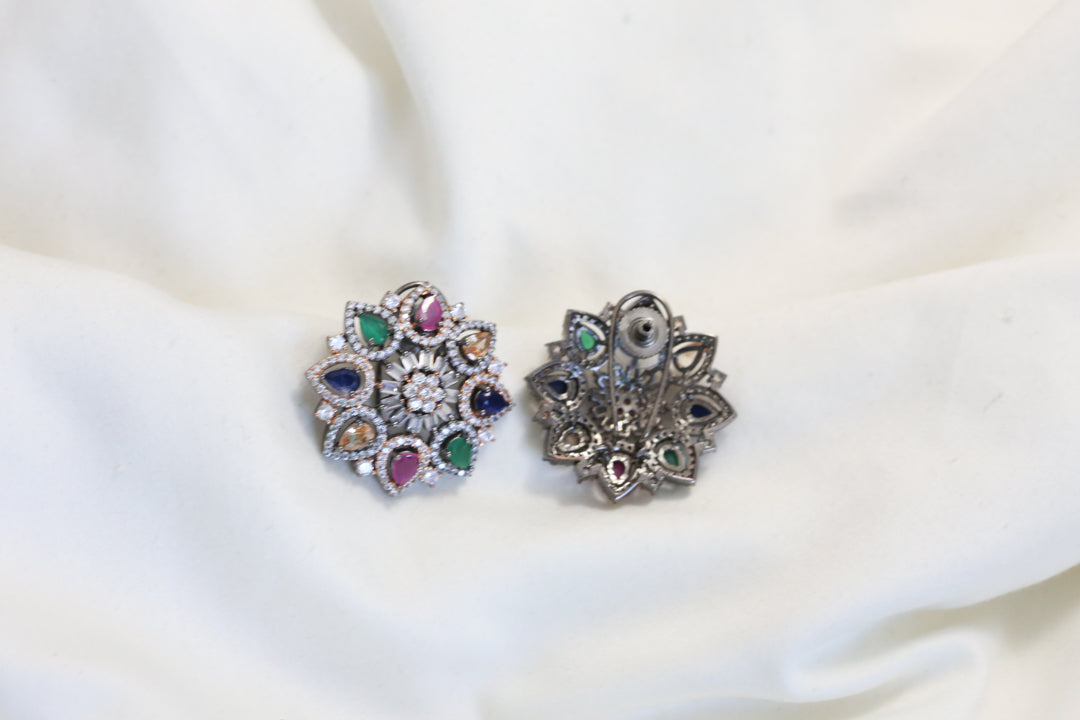 Multi Color CZ Studs