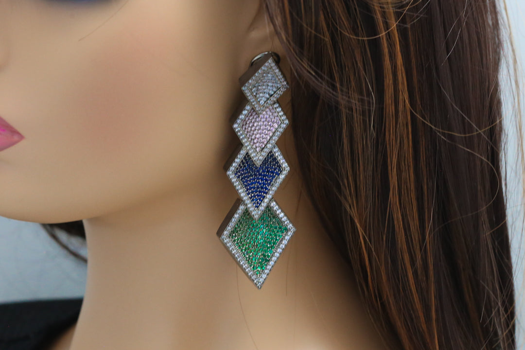 Premium Pave Setting CZ Earrings