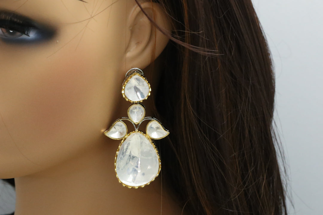 One Of A Kind Big Polki Earrings