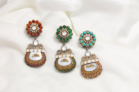 Designer MOP Earrings