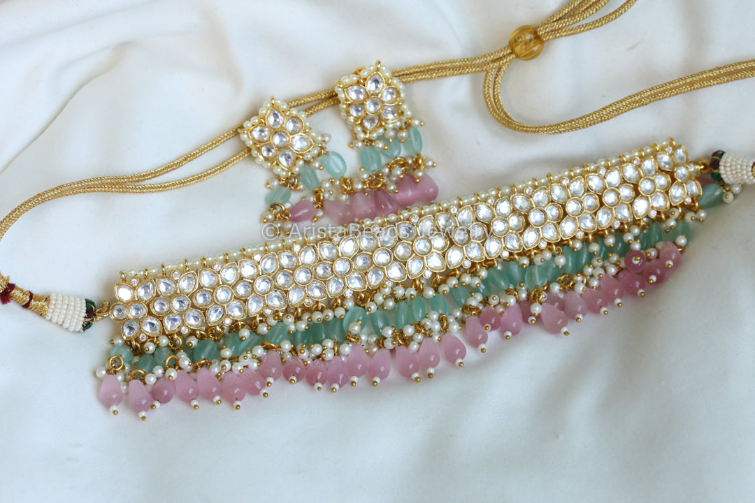 Kundan Polki Necklace Set