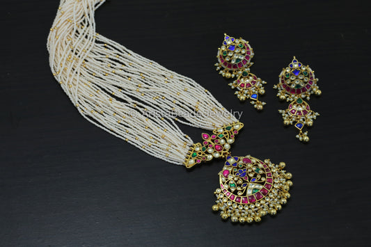 Fine Pachi Kundan Necklace Set