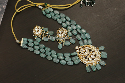 Royal Aventurine Tumble Pachi Necklace Set