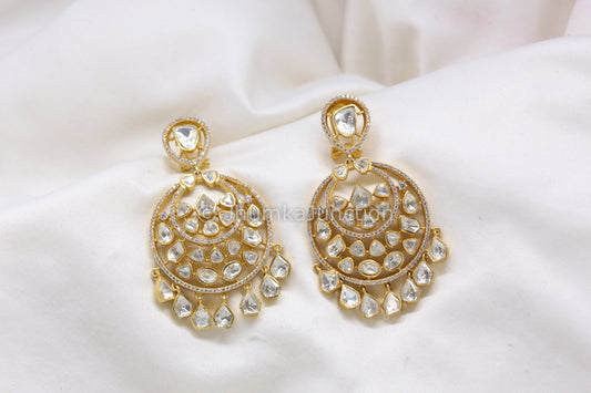 Real Moissanite Nano CZ Chandbaali