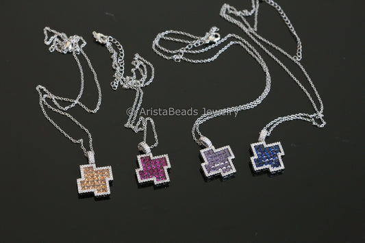 Dainty Non Tarnish Invisible Setting Necklace - Style 1