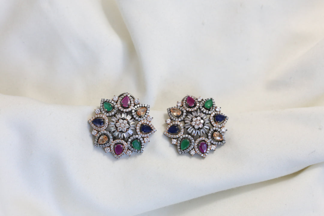 Multi Color CZ Studs