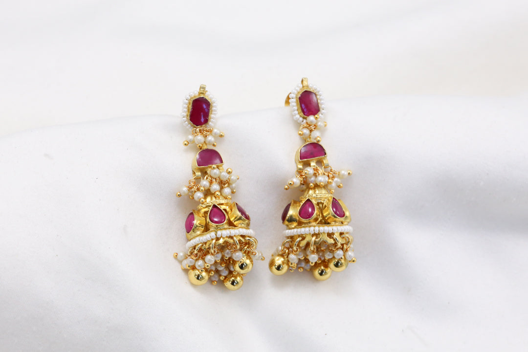 Ruby Pachi  Kundan Jhumka
