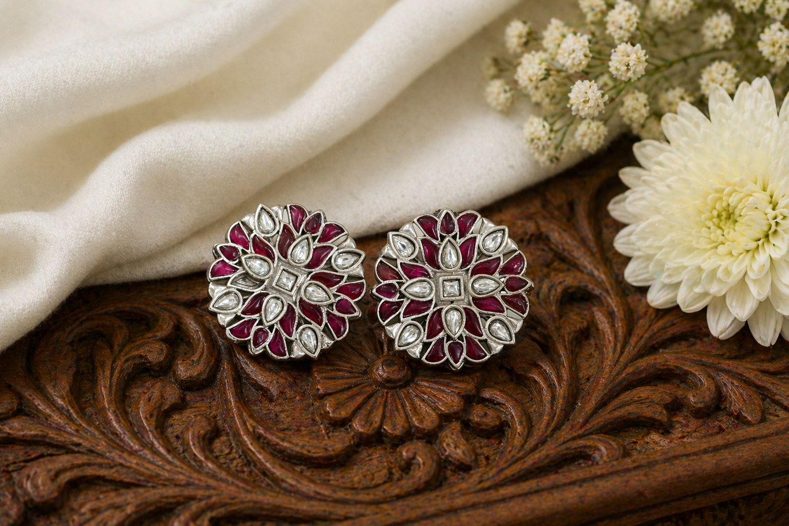 Simran Kundan Studs
