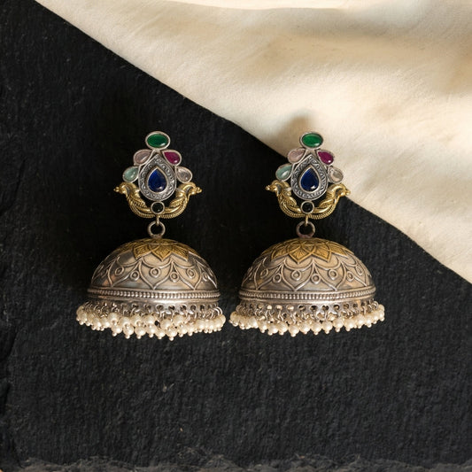 Dual Tone Jhumka - Multi