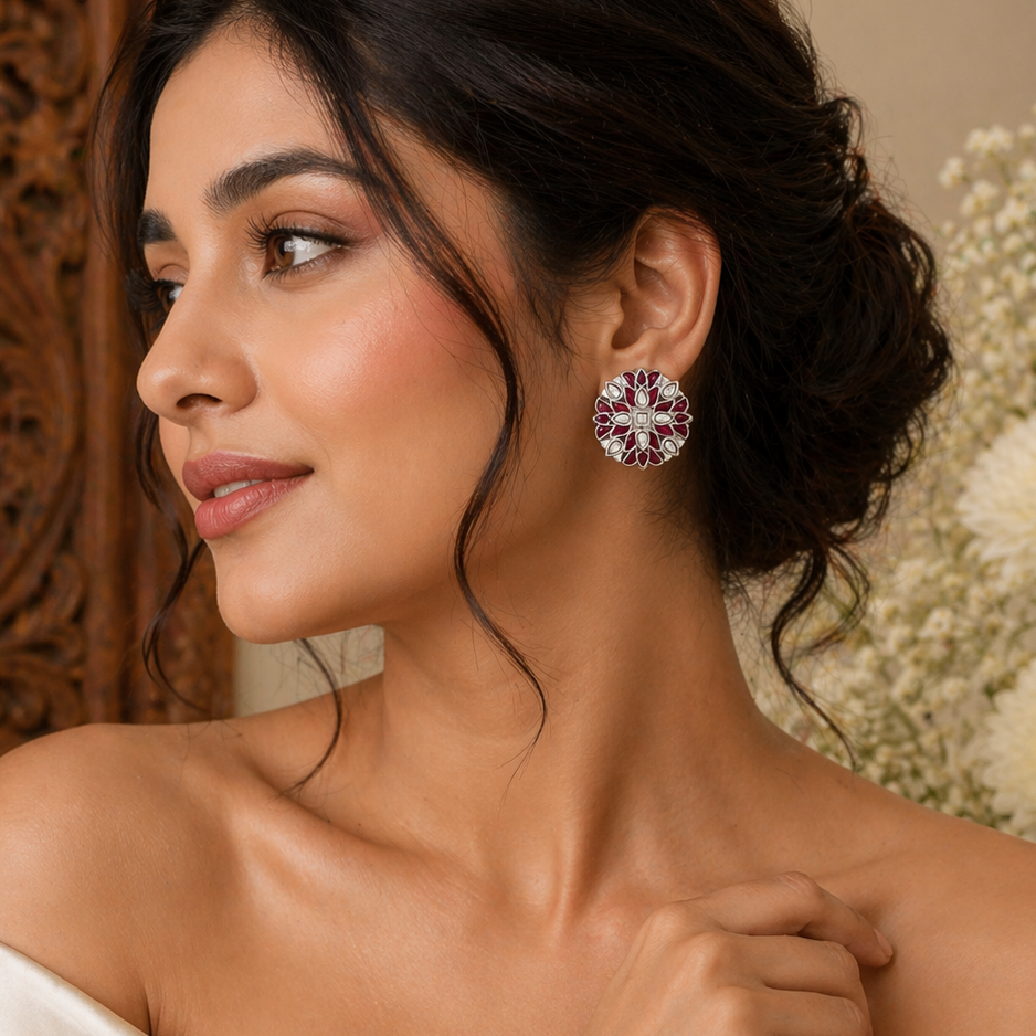 Simran Kundan Studs