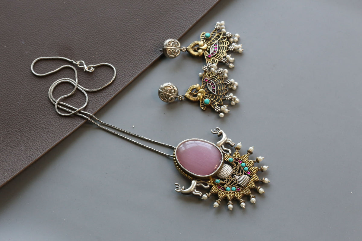 Dua Dual Tone Doublet Set- Pink