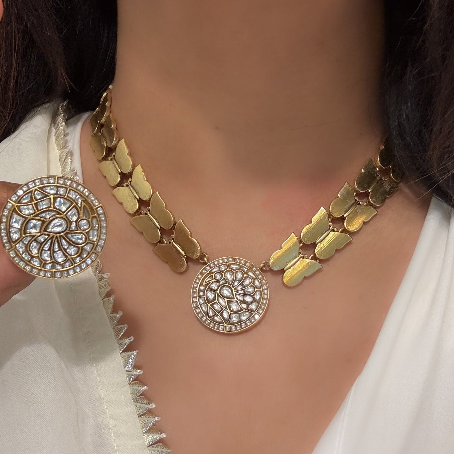 Surabhi Contemporary Jadau Necklace Set