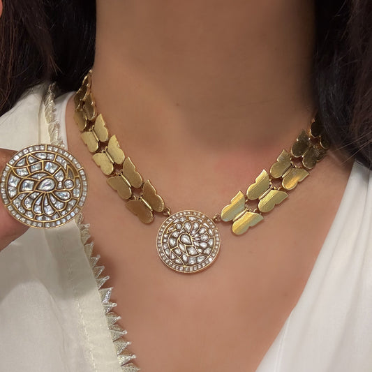 Surabhi Contemporary Jadau Necklace Set