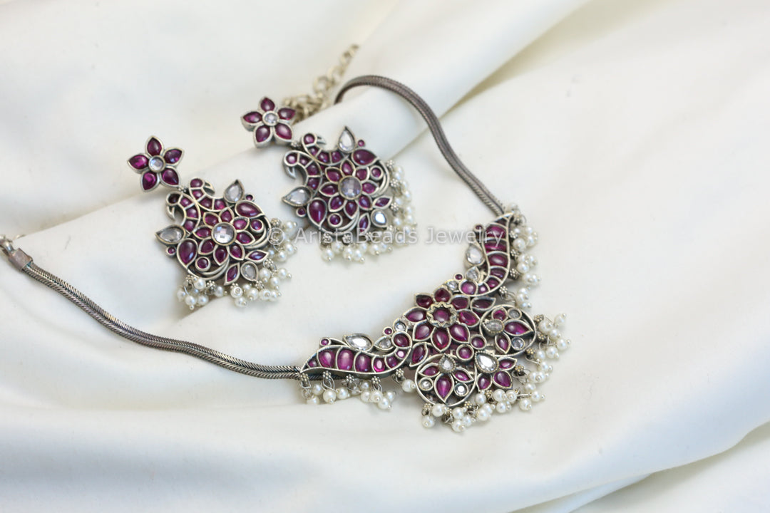 Silver Replica Kemp Necklace Set