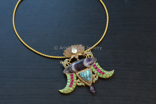 Amethyst & Labradorite Fusion Necklace