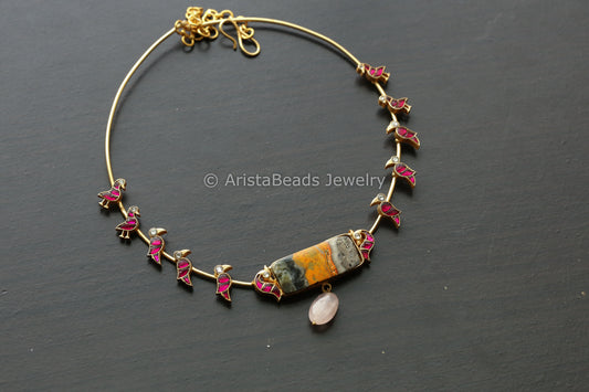 Dainty Fusion Hasli - Yellow Jasper