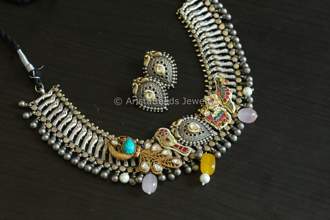 Kundan Fusion Necklace Set
